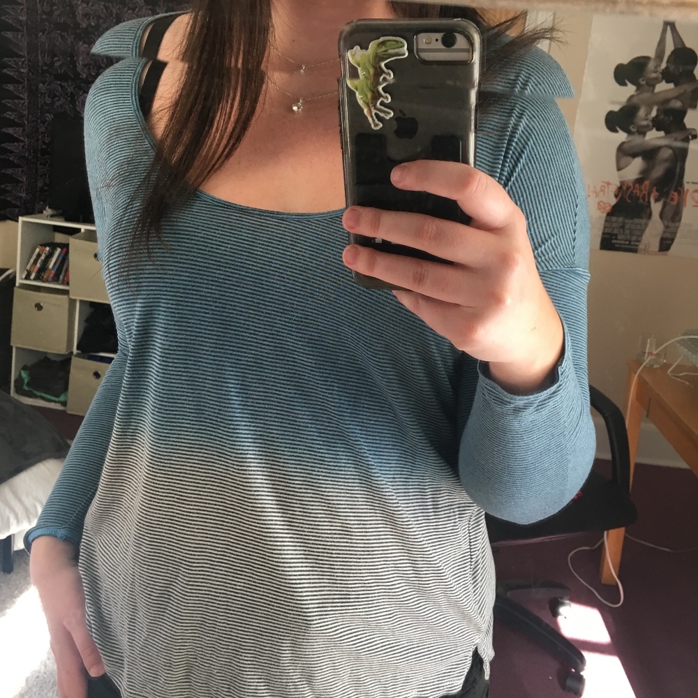 Ombre striped tunic